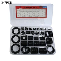 boerray 347 pieces30 size from 3mm to 44mm nitrile rubber nbr o ring gasket ring assortment kits
