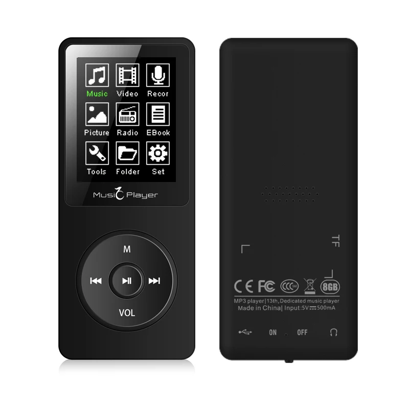 Btsmone MP3-плеер встроенный 8G и динамик HIFI без потерь Музыкальный рекордер fm-радио