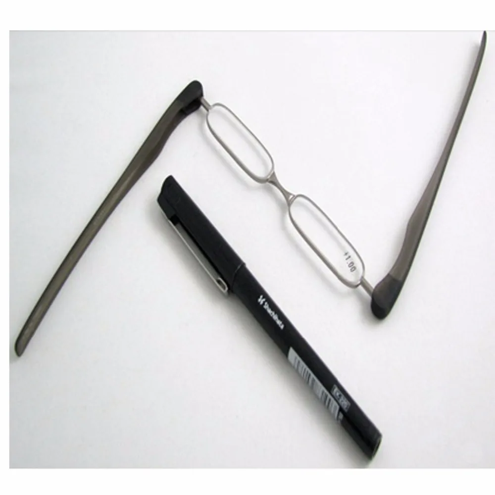 Модные складные мини очки для чтения карманный считыватель складной светильник