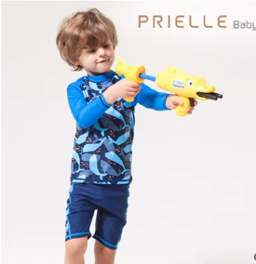 Новинка 2017 детский купальник для мальчиков корейский с длинными рукавами и