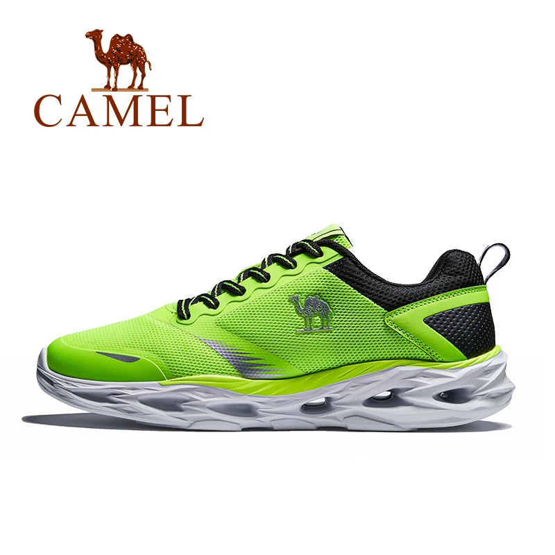 CAMEL/мужские и женские кроссовки для бега, легкие, Max, спортивные, зимние, амортизирующие, дышащие, для улицы, противоскользящие - Цвет: 425Green Male