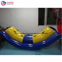 gansi 31 2m inflatable water seesaw high quality single rocker inflatable water tube for 2 persons cheap inflatable water toys