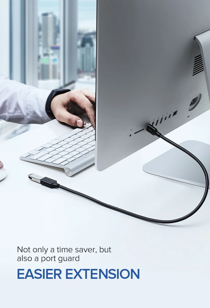 Ugreen USB кабель-удлинитель USB 3,0 кабель для Smart tv PS4 Xbox One SSD USB3.0 2,0 для удлинителя кабеля передачи данных мини USB кабель-удлинитель