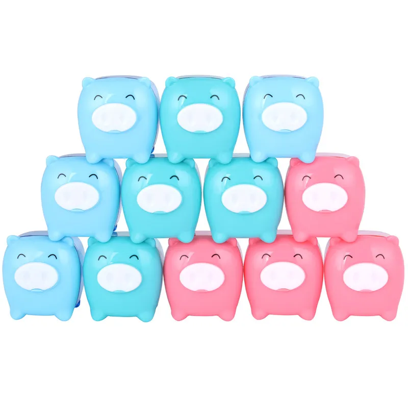 Deli Cute mini pig точилка для карандашей цветная карандаша ручная лезвия из сплава