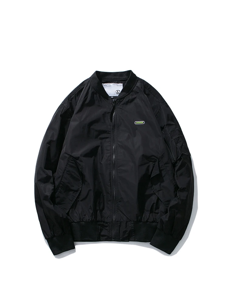 CHINISM Letter Printed Ma1 Bomber Jacket Mens Pilot Anarchy Outerwear 2018 Autumn Flight Coat Streetwear Male Jackets | Мужская одежда
