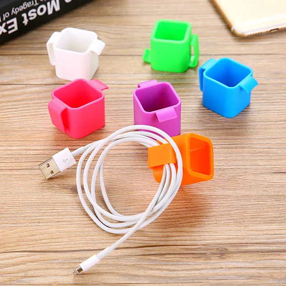 100 шт. цветной Кабельный органайзер кабельный зажим аккуратный USB зарядное
