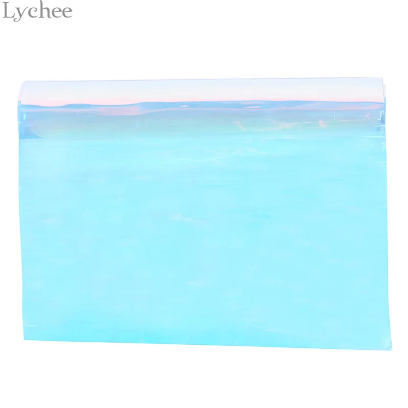 Lychee Life 30x95 см прозрачный ПВХ-Винил Голографическая кружевная ткань для