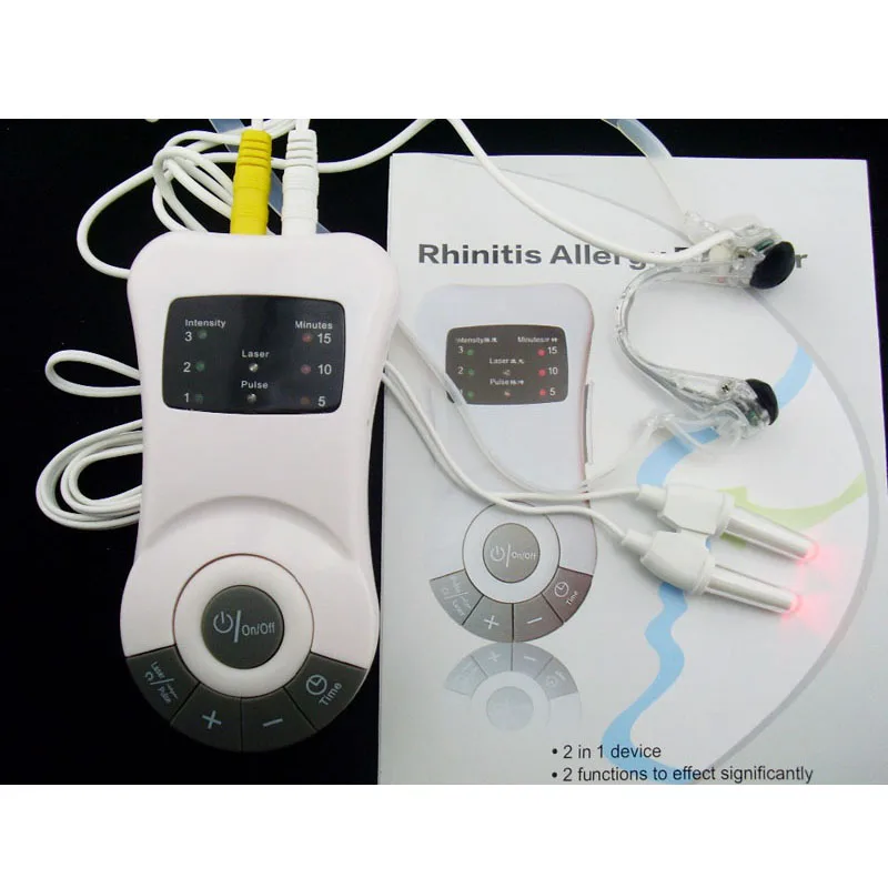 

Laser Nose Rhinitis Sinusitis Allergy Reliever Hay Fever Treatment Electric Therapy Massage TENS Unit Machine Health Monitor