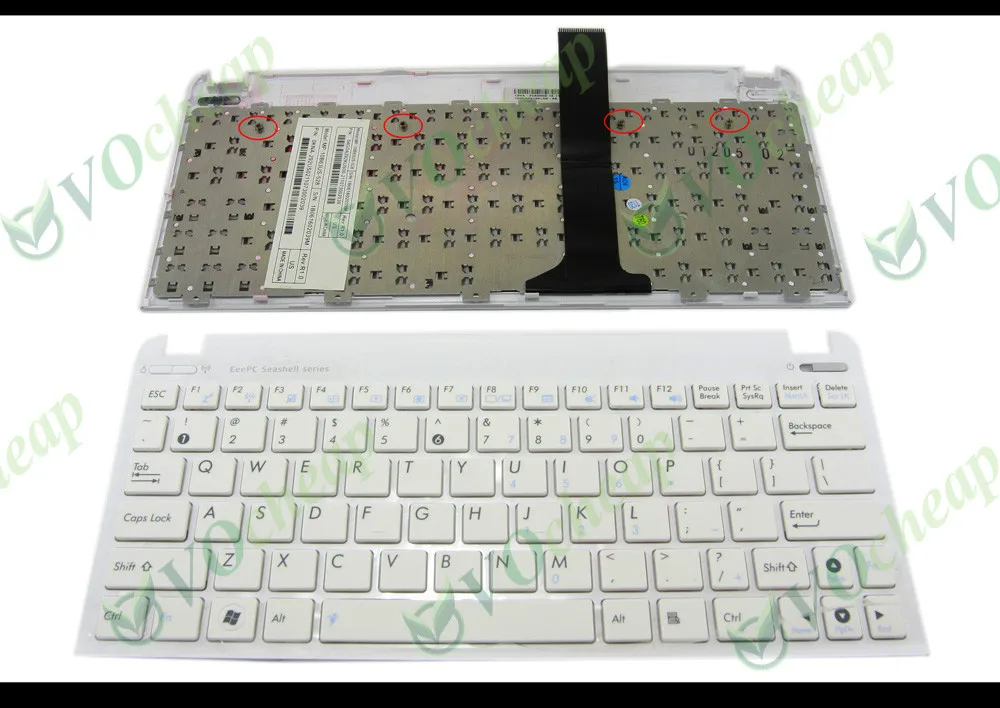 Новая клавиатура для ноутбука ASUS EeePC SeaShell 1015 1015B 1011PX 1015P 1015PE 1015PN 1015PED 1015PW 1015PX 1015T