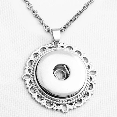 

NF011 OEM, ODM round snap button jewelry newest pendant Necklace(fit 18mm snap)