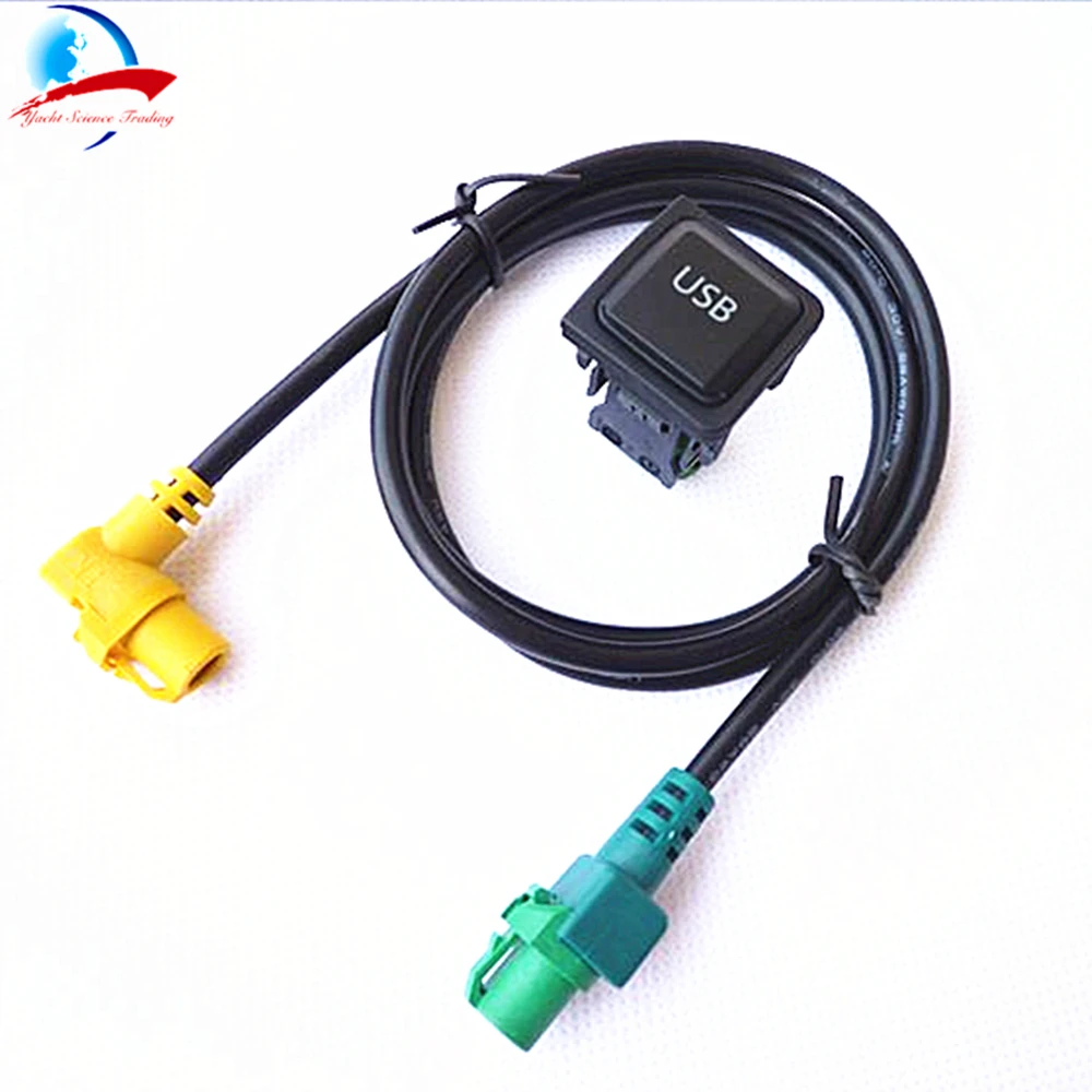 1 шт. USB кабель+ адаптер для VW GOLF BORA TURRAN TIGUAN CD-плеер радио NAV231/268MF RCD510 RCD310 L5KD 035 726A/L5KD035726A