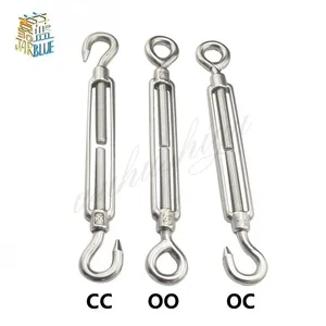 1 шт. M4 M5 M6 M8 M10 из нержавеющей стали 304 регулируемые цепные такелажные крючки и петля стяжная муфта трос натяжное устройство линия Oc Oo Cc Тип