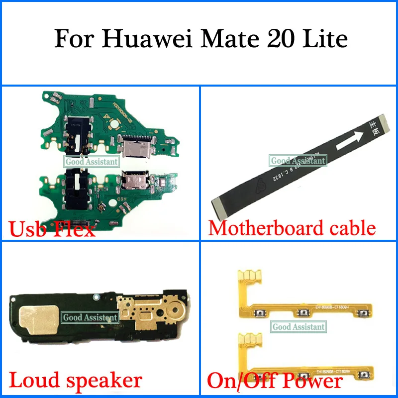 Гибкий Usb кабель для материнской платы Huawei Mate 20 Lite Mate20 громкий динамик ВКЛ./ВЫКЛ.