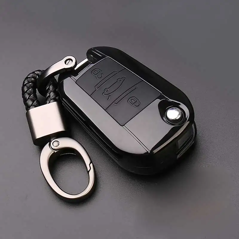 ABS + силиконовый чехол для автомобильного ключа с откидной крышкой Citroen C4 CACTUS C5 C3 C4L