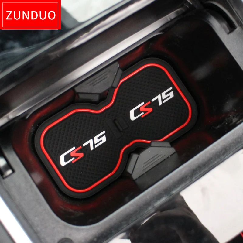 Коврик ZUNDUO со слотом для ворот Changan CS75 2013 2019 коврик с пазами двери Нескользящие