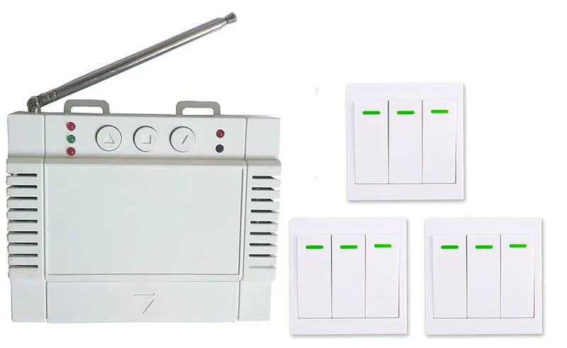 AC220V 250V 380V 2CH RF Беспроводной дистанционного Управление стены Панель липкий