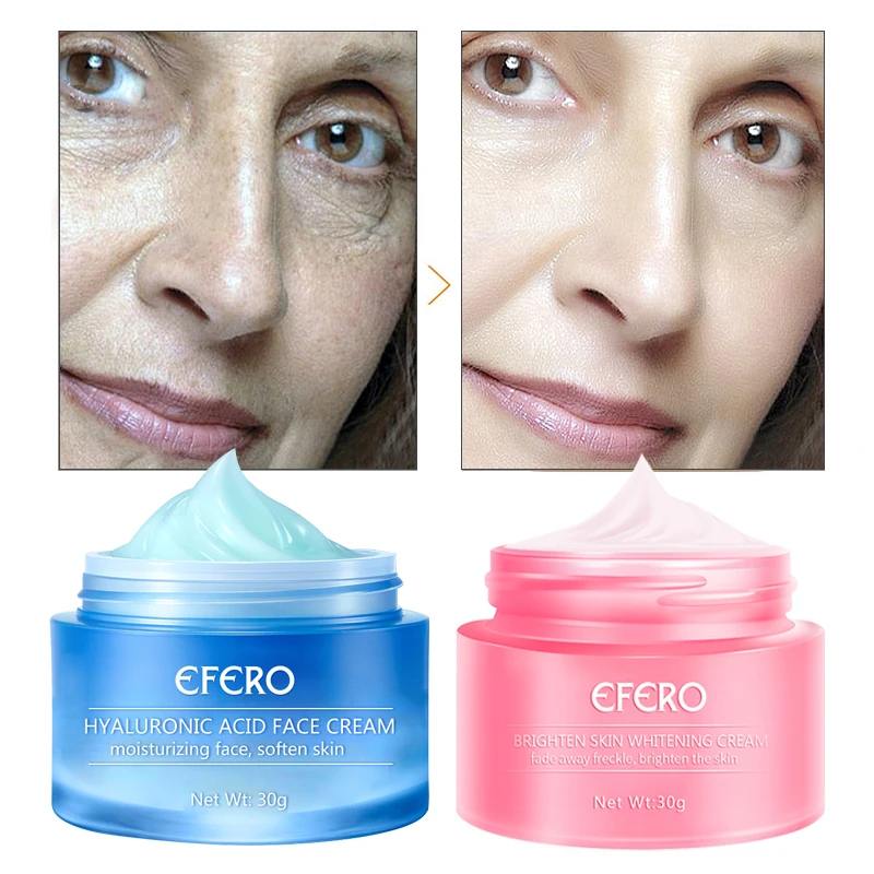 Hyaluronic Acid Whitening Face Cream Freckles Cream Anti Wrinkle Snail Cream Repair Moisturizer Skin Whitening Cream Face Care
