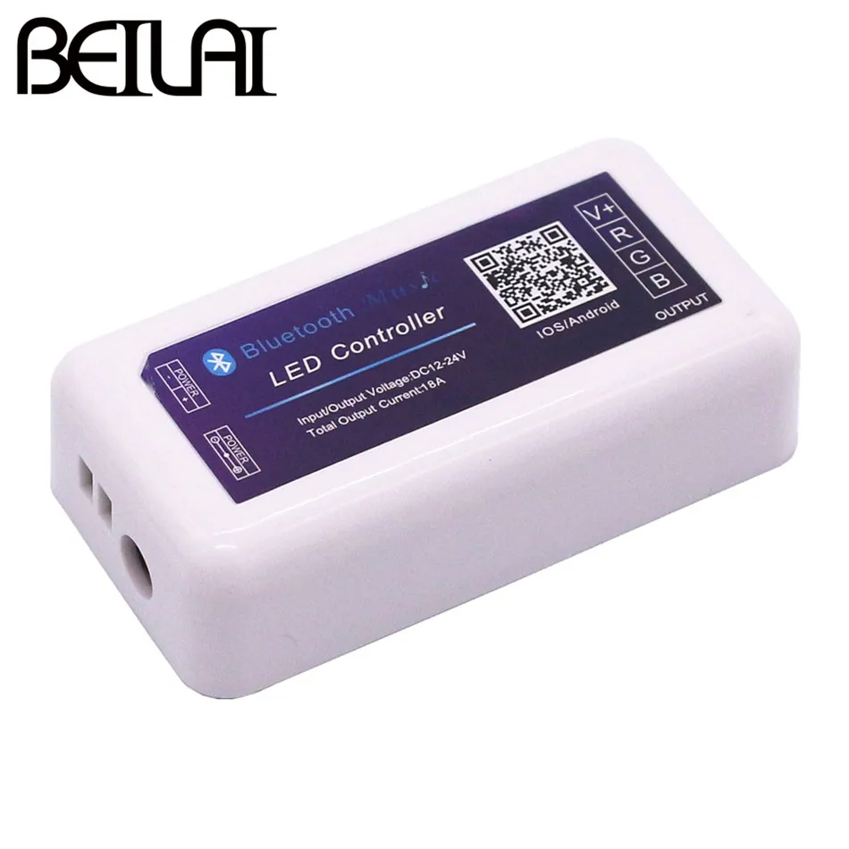 BEILAI DC 12 В 24 18A светодиодный Bluetooth Музыка RGB управление Лер для SMD 5050 3528 светильник со