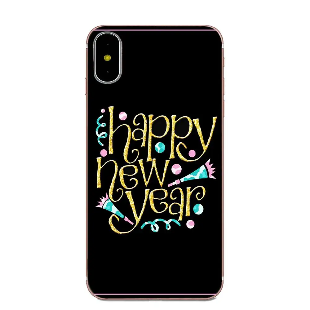 ТПУ дизайн телефон для Xiaomi Redmi Mi Note 7 8 9 SE Pro Lite Go Play Счастливого Рождества с новым