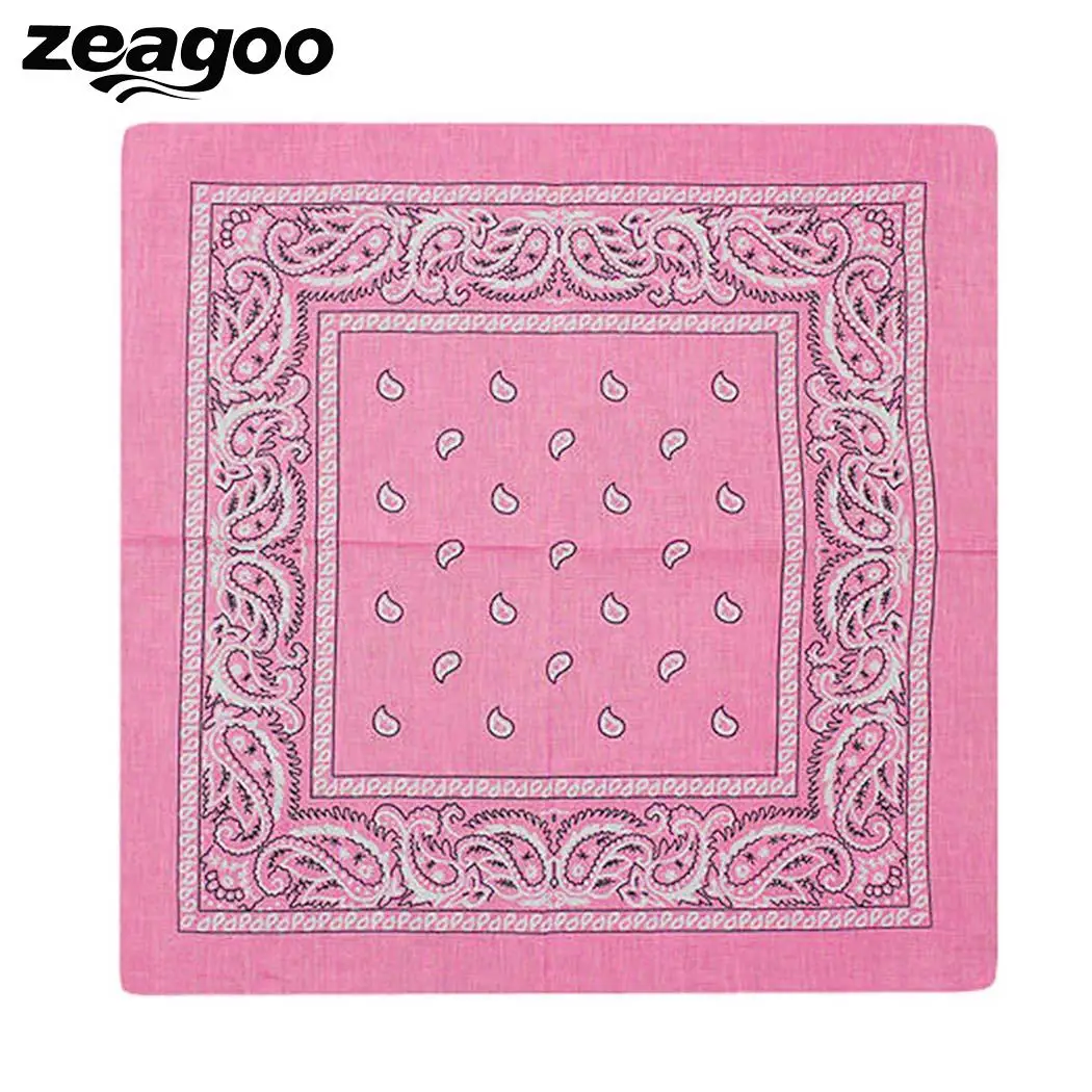 Zeagoo 1 шт. унисекс хип хоп черный Пейсли Бандана головной убор повязка шарф для