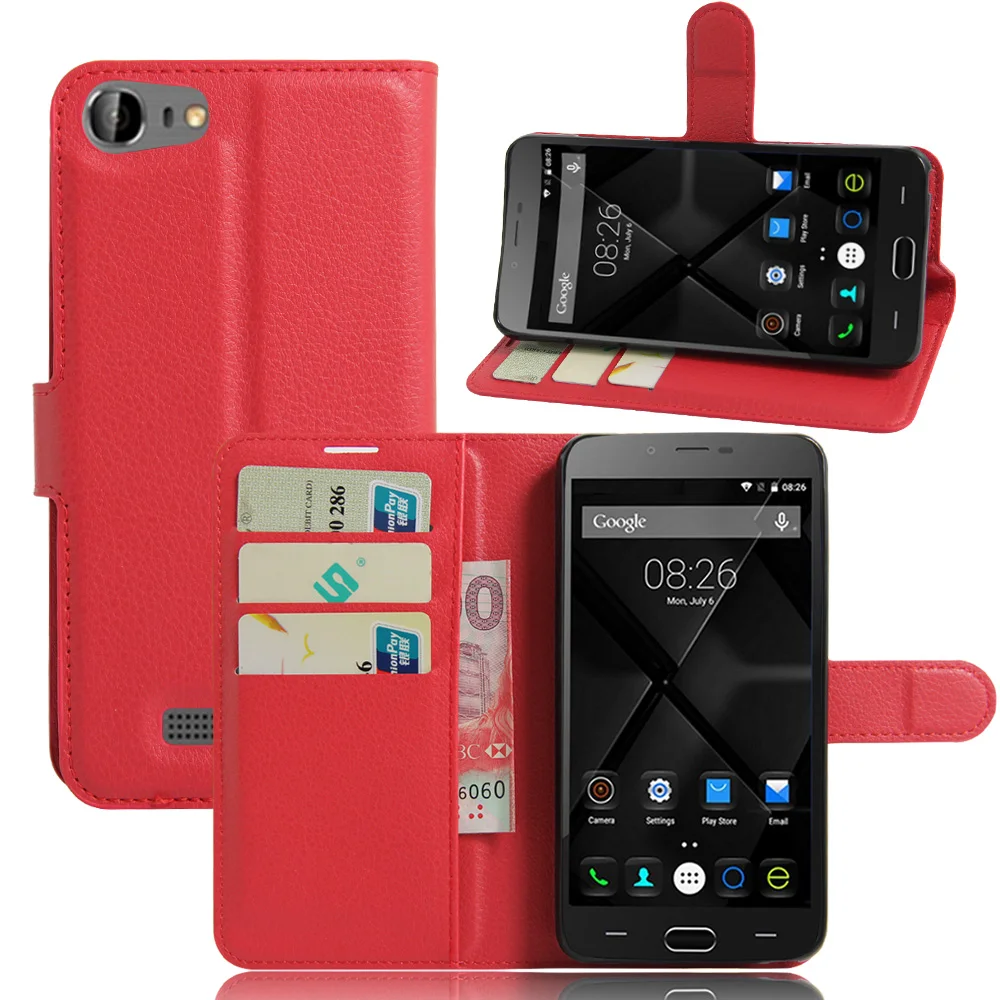 Роскошный флип чехол из натуральной ПУ кожи Для Doogee Y200 для сотового телефона