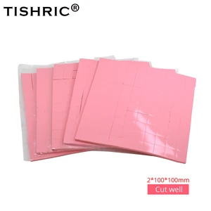 Силиконовая термопроводная прокладка TISHRIC для процессора, 100*100*2 мм