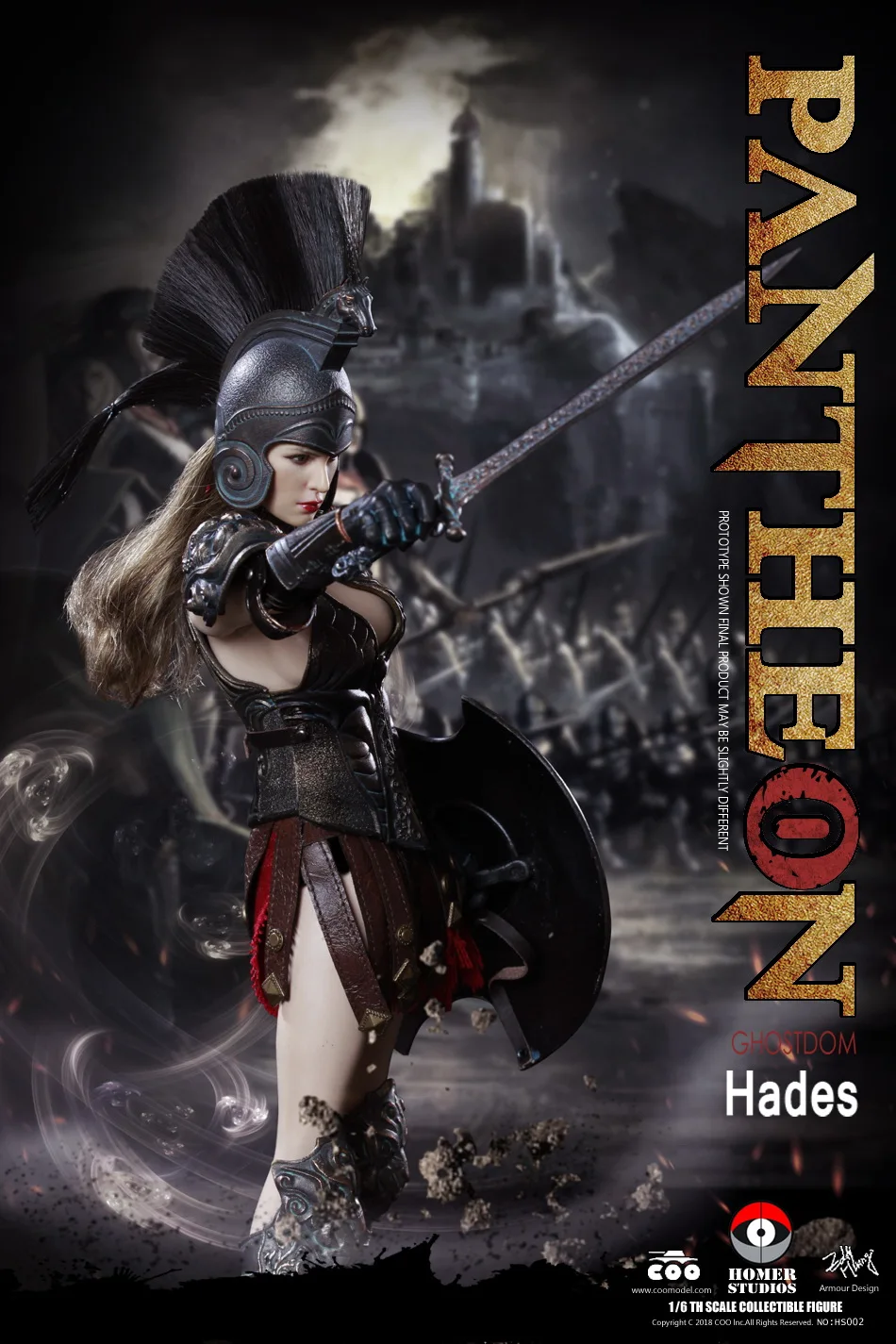 Фигурка богини UNDERWORLD 1/6 COOMODEL X Гомер HS002 PANTHEON с основой | Игрушки и хобби
