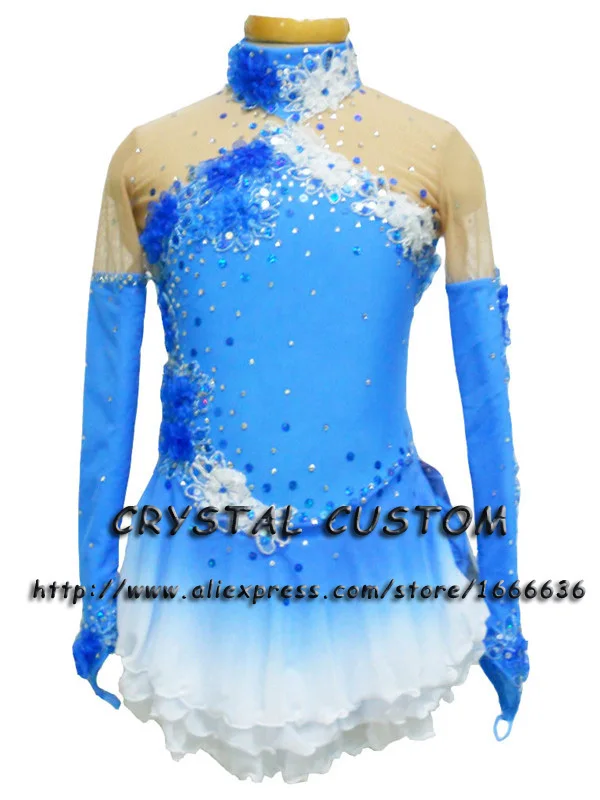 

Custom Adult Figure Ice Skating Dresses With Spandex Graceful New Brand Figure Skating Dress For Competition DR2751