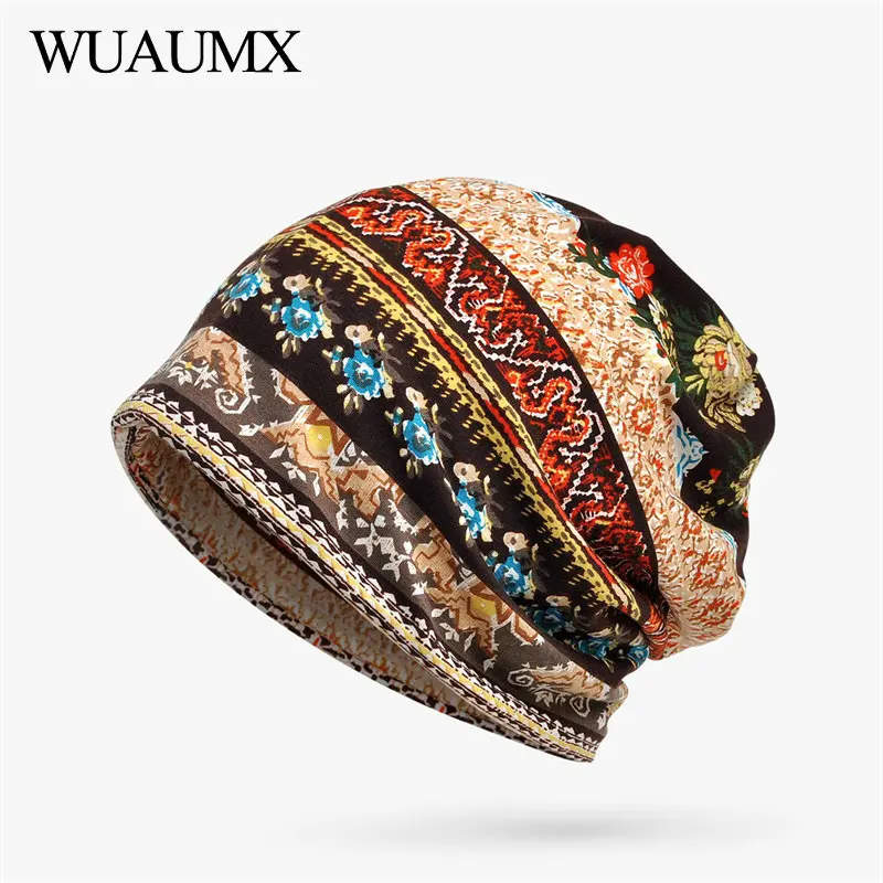 Wuaumx тонкая шапка женская Весна летние шапочки шапки женские для женщин Хлопок