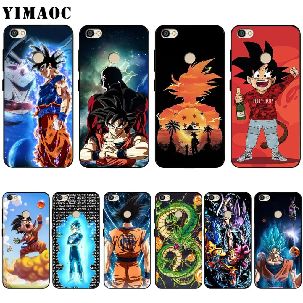 YIMAOC Dragon Ball Z Сон Гоку чехол для Xiaomi Redmi mi Note MAX 3 6a, 7, 6, 8, 9, go se mi 6 mi 8 a1 a2 Lite для 8A f1