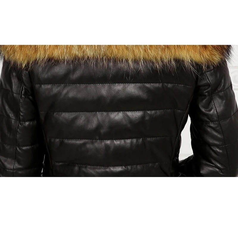 Fashion Women Winter Fur Coat High-grade Elegant Long Sleeve Fox Plus Size Leather Jacket Female Outerwear 50 | Женская одежда