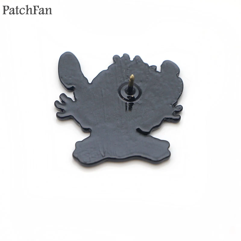 Patchfan ститч цинк галстук мультфильм забавные булавки броши для рюкзака, одежды для мужчин женщин шляпа декоративные значки медали A1654