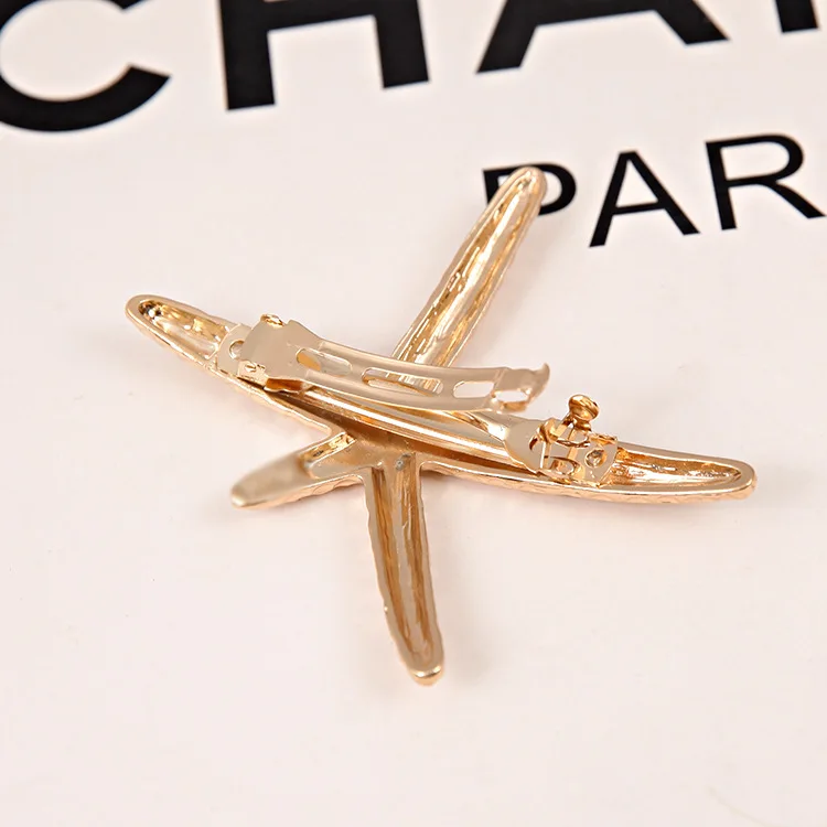 2 шт./лот продажа аксессуаров оптовая заколка для волос в виде морской звезды