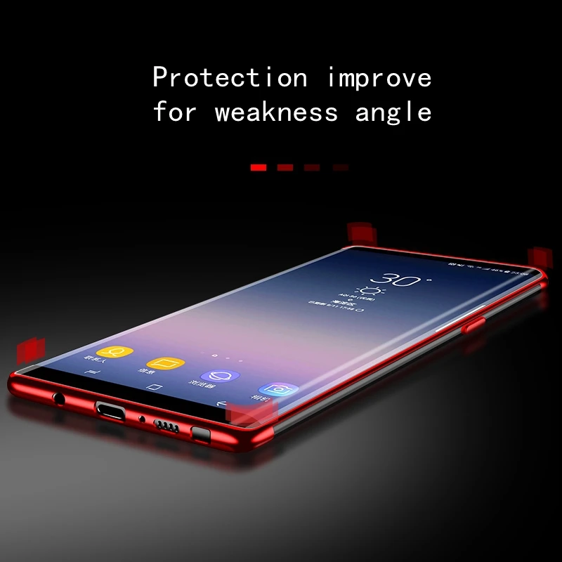 Чехол для Samsung Galaxy S8 S9 Plus Note10 pro Note 8 Прозрачный чехол 9 S7 Edge S10 5G J5 J7 чехлы | Мобильные
