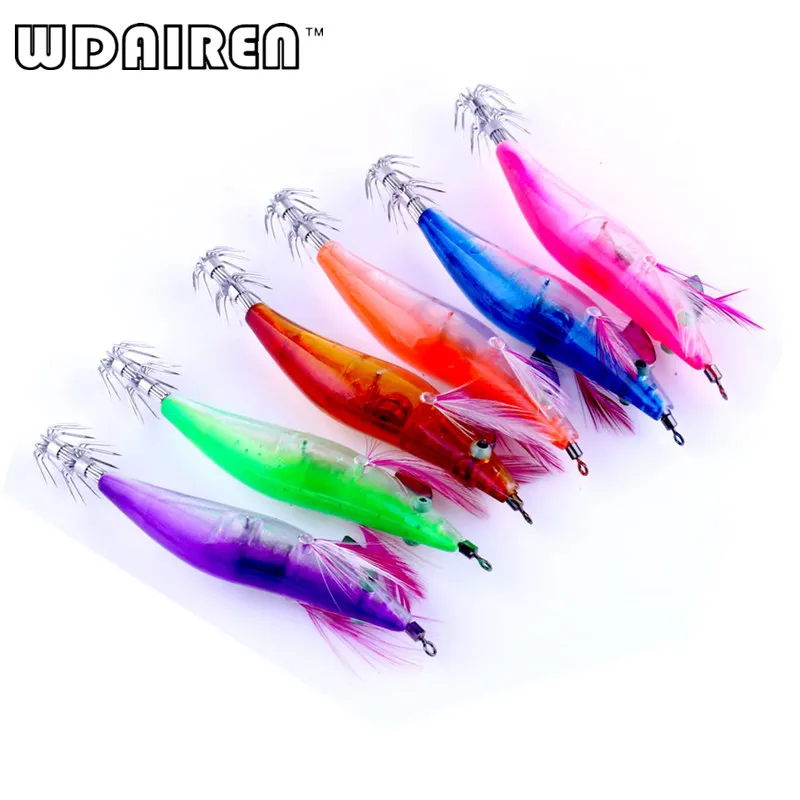 4 шт./лот светодиодная электронная светящаяся приманка для кальмара ночной