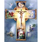 Алмазная мозаика 5D сделай сам с квадратными стразами, вышивка крестом на христианском языке с Иисусом Христа, вышивка крестиком, украшение для дома, подарок