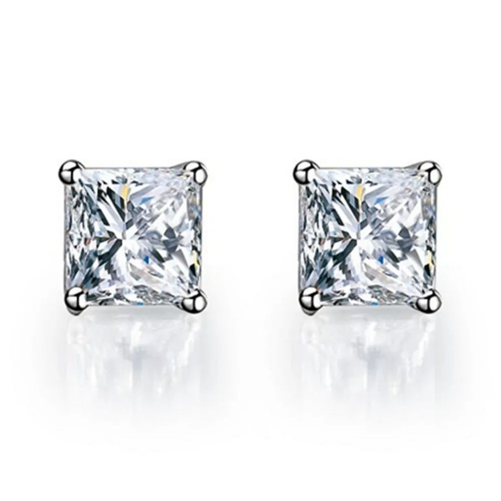 Оптовая продажа серьги принцессы 2Ct синтетические с бриллиантами гвоздики для