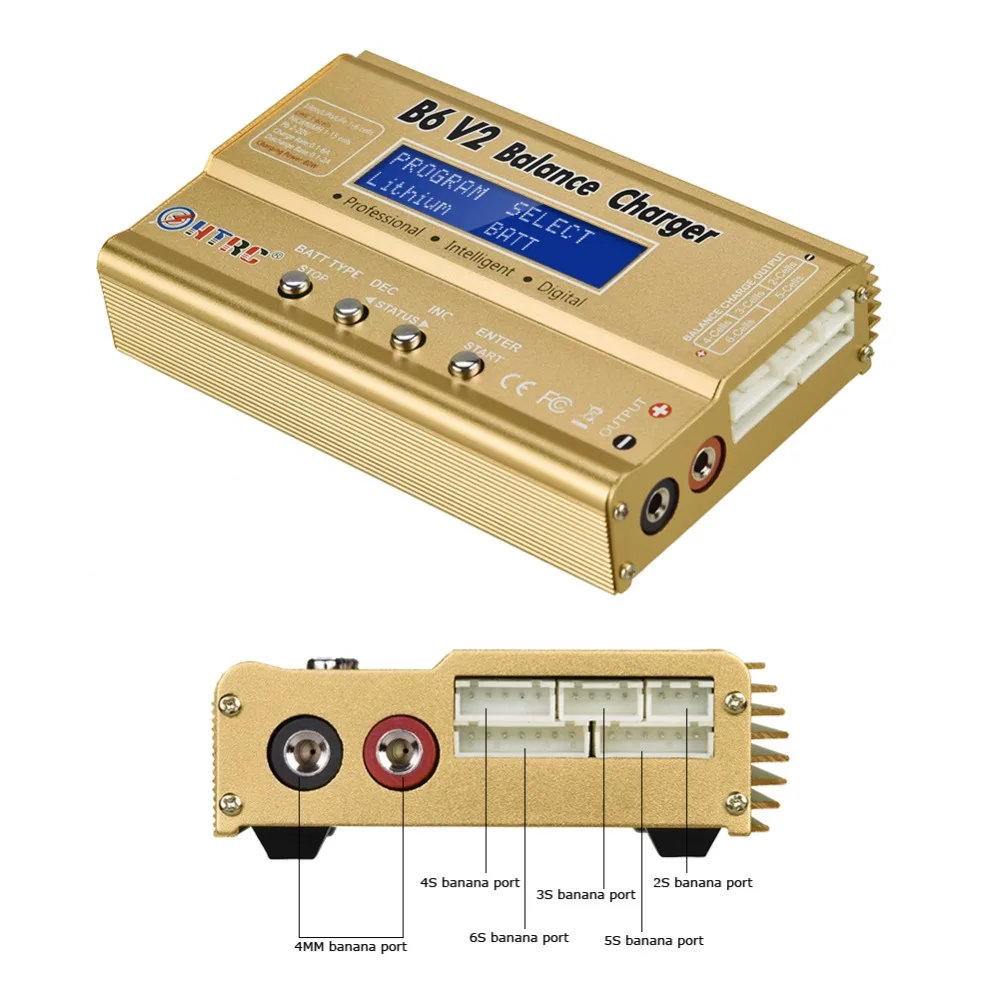 HTRC B6 V2 80 Вт Зарядное устройство для литий полимерных аккумуляторов + набор