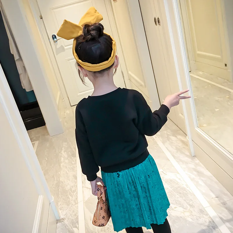 Комплект одежды для маленьких девочек из 2 предметов пуловер с принтом сердечек и