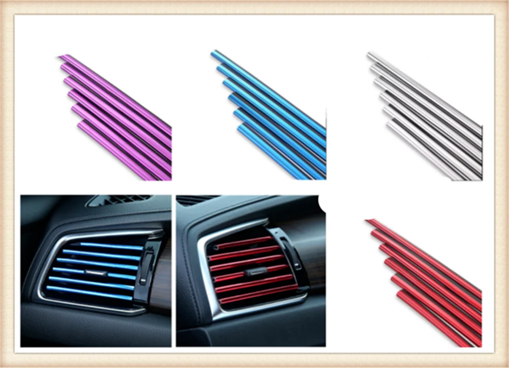 Авто части кондиционера розетка клип декоративные полосы для Volkswagen VW B6 Jetta Mk5 MK6