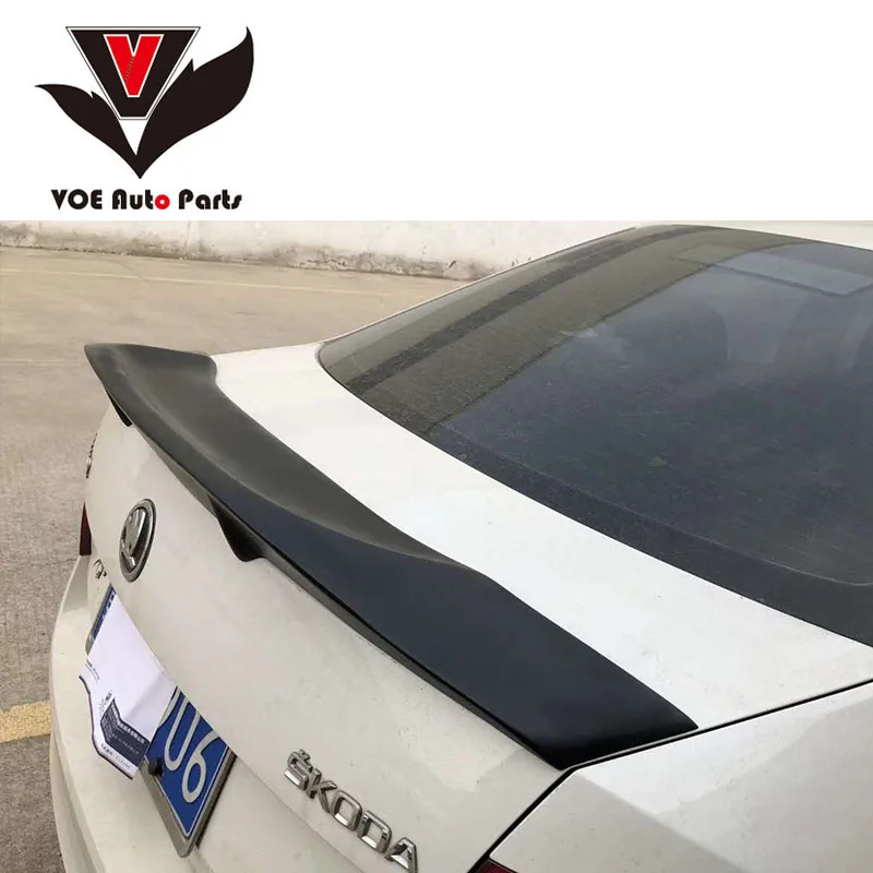 Octavia R style Carbon fiber/FRP спойлер на задний багажник крыло для Skoda 2015 2018|Спойлеры и