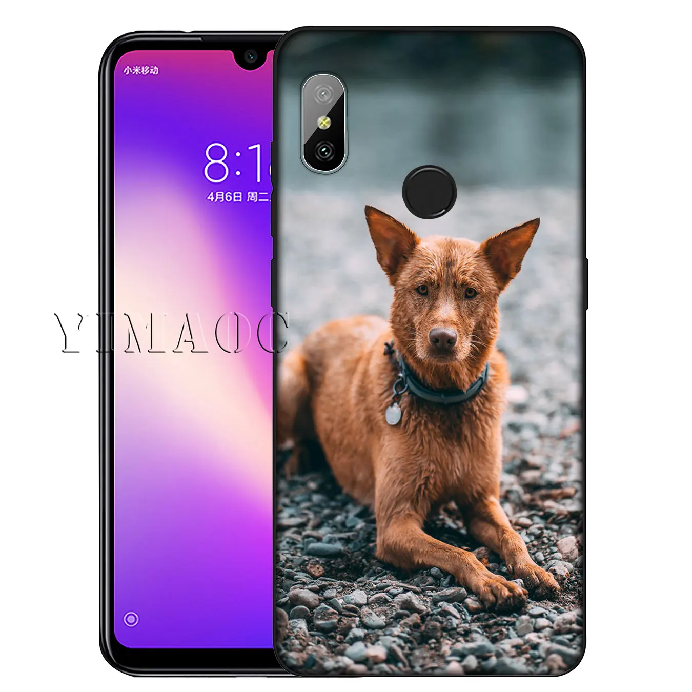 Мягкий силиконовый чехол YIMAOC с волком собакой для Xiaomi Redmi K30 K20 8A 7A 6A 5A S2 GO Note 8 8T 7 5 6
