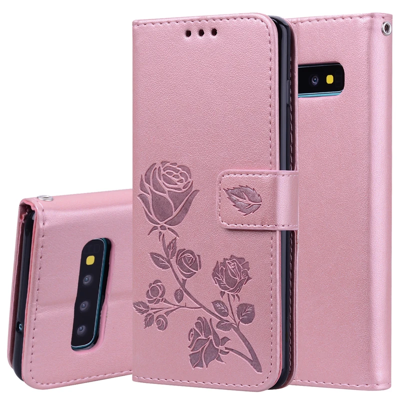 Магнитный кожаный чехол для Samsung Galaxy S10 Plus S10E книжка бумажник чехлы G975FD G977FD