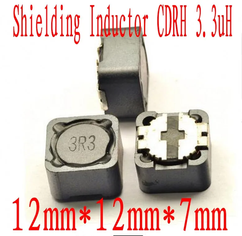 

500pcs Shielded Inductor SMD Power Inductors 12*12*7MM 3.3uh CDRH127 3R3 SMD Patch Shielding Power Inductors CDRH127R