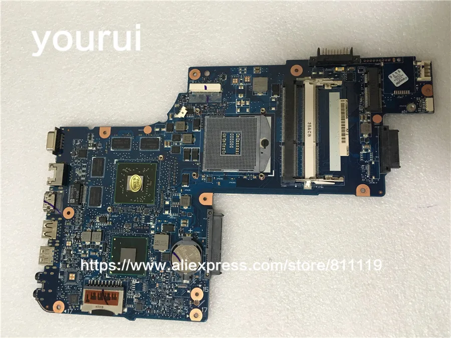 

Материнская плата yourui для ноутбука Toshiba L850 C850 C855, материнская плата с графической картой HD7670M 1 Гб, 100% Протестировано, хорошо работает