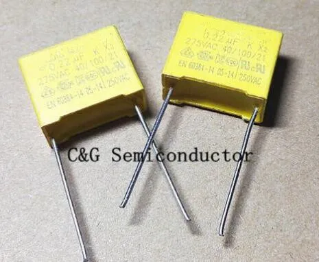 10 шт. MKP 275V 0,22 мкФ 224K 220NF Р = 15 мм X2 защитного конденсатора