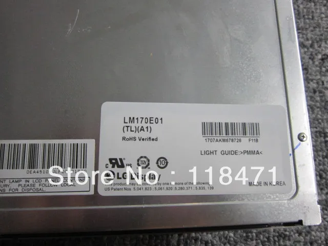 Оригинал + Класс LM170E01 TLA1 17 дюймов ЖК дисплей Дисплей для LG 12 месяцев гарантии|lcd