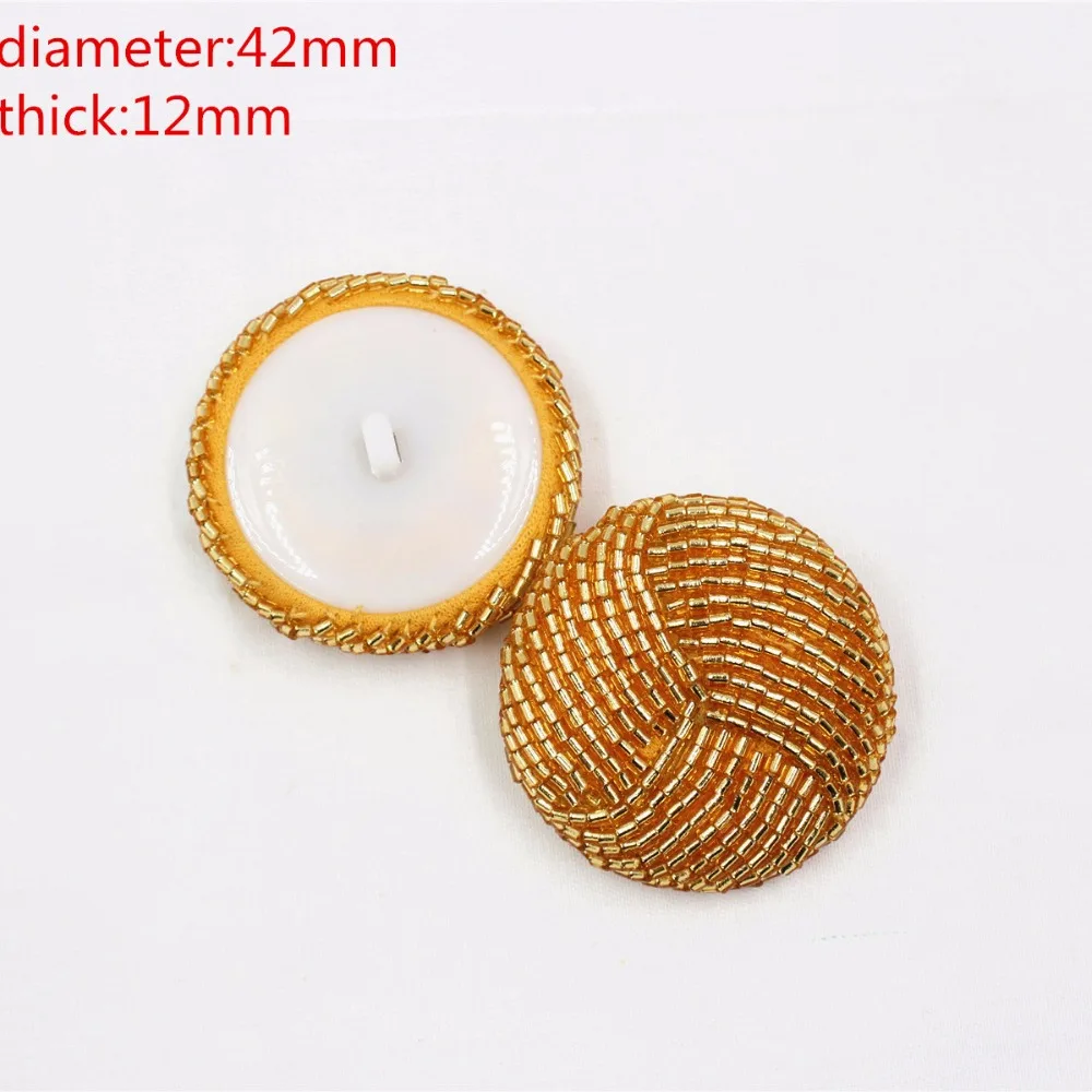 1651425 декоративные пуговицы с тканевыми бусинами для пальто материалы одежды