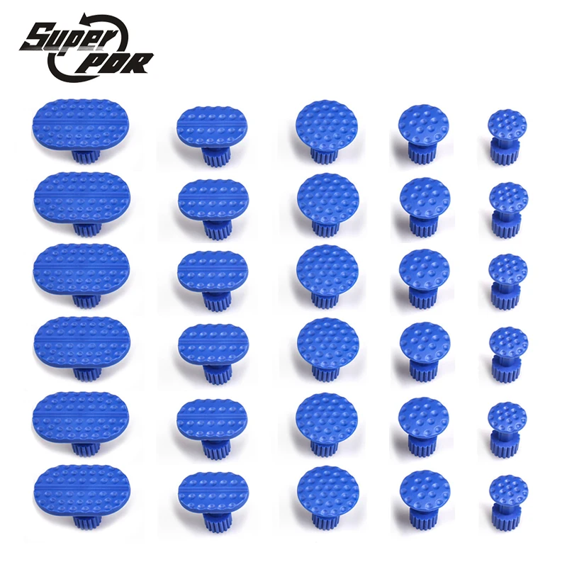 Супер PDR Инструменты для ремонта вмятин 30 шт. синие вмятинные клеевые вкладки удаления скользящий молоток