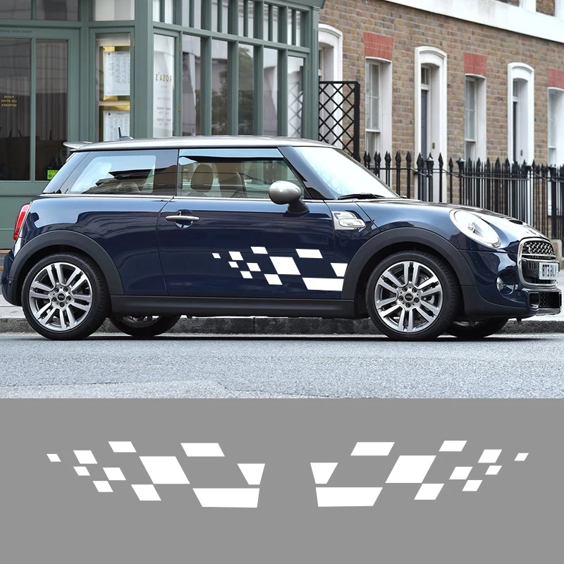 2 боковые виниловые наклейки для стайлинга автомобиля боковой двери